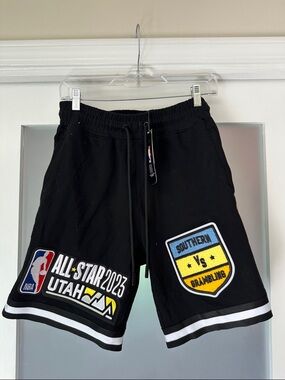 NBA All-Star 2023 Utah Black Men's Patch Basketball Shorts